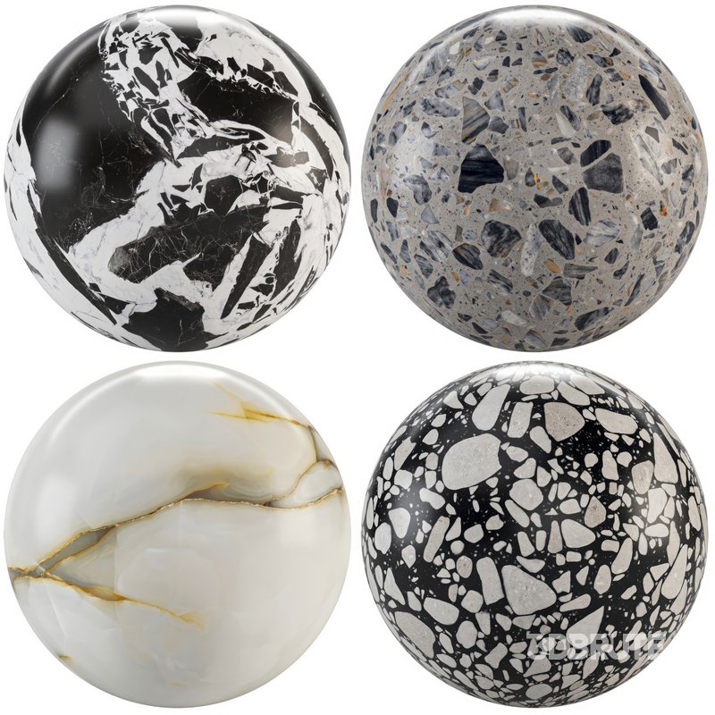 Marble 110 (Terrazzo Slate,Nero Black,Supreme,Pure Onyx) Image 1