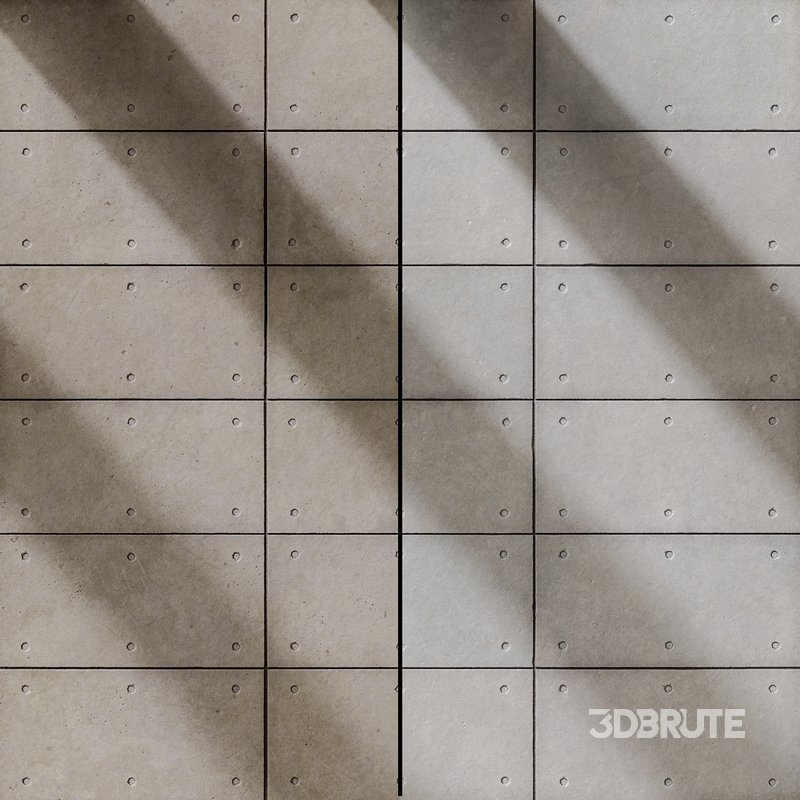 Concrete Plate Wall 04 (Seamless) Image 2