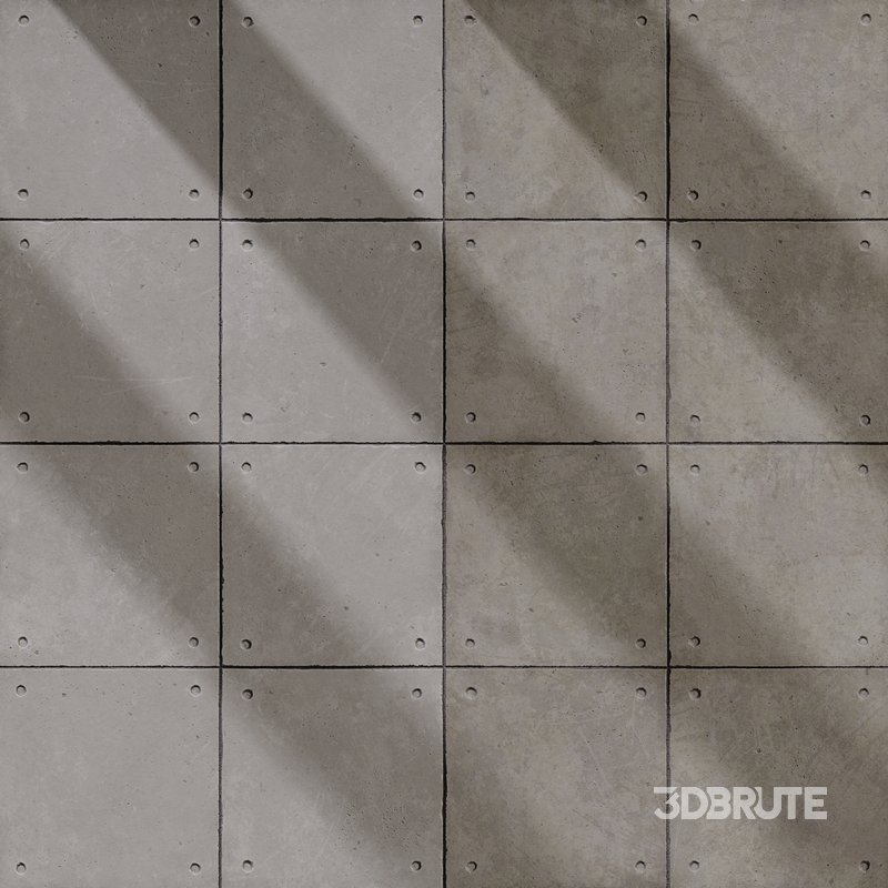 Concrete Plate Wall 02 (Seamless) Image 2