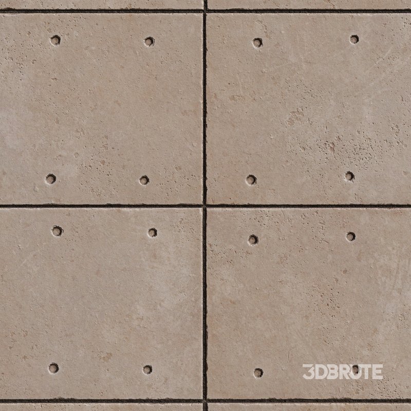 Concrete Plate Wall 01 (Seamless) Image 4