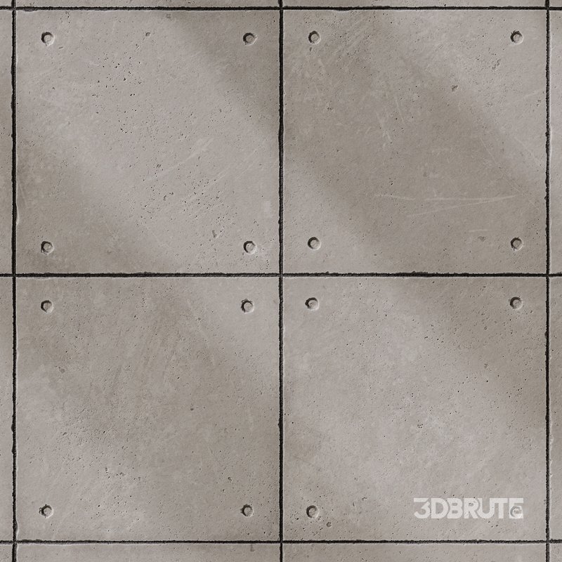 Concrete Plate Wall 02 (Seamless) Image 4