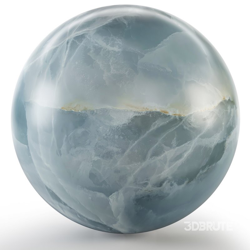 Marble 114 (Fantastic Gem,Dark Cloudy,Solo,gray stone) Image 2