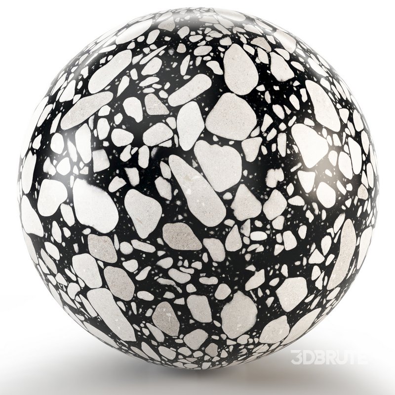 Marble 113 (Night Thunder,Galaxy,Forest,Terrazzo Nero) Image 5