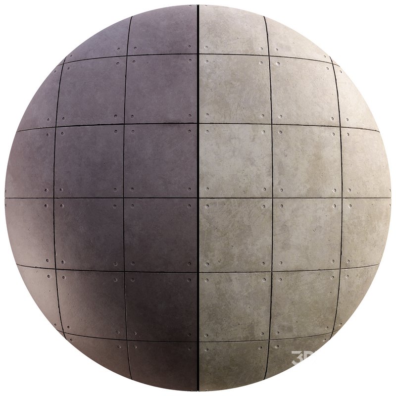 Concrete Plate Wall 02 (Seamless) Image 6