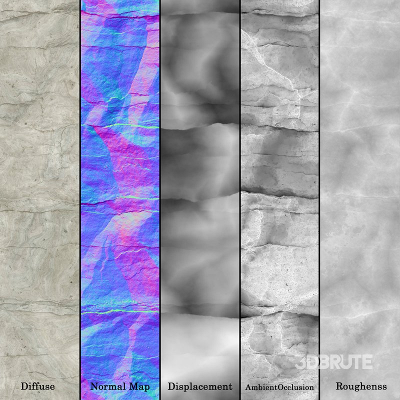 Rock Cliff 09 (Seamless) Image 6