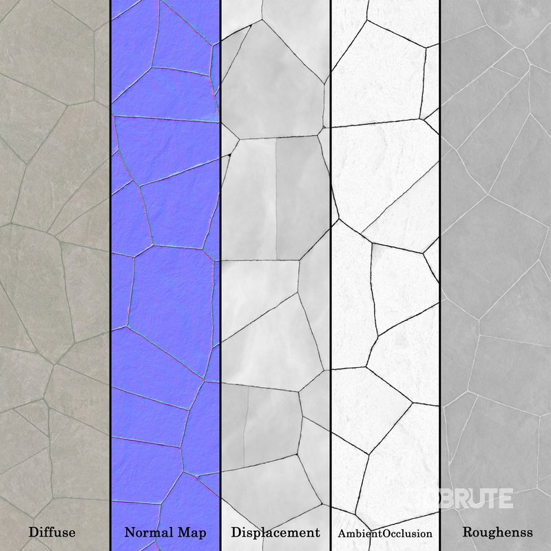 Stone Paving 08 (Seamless) Image 6