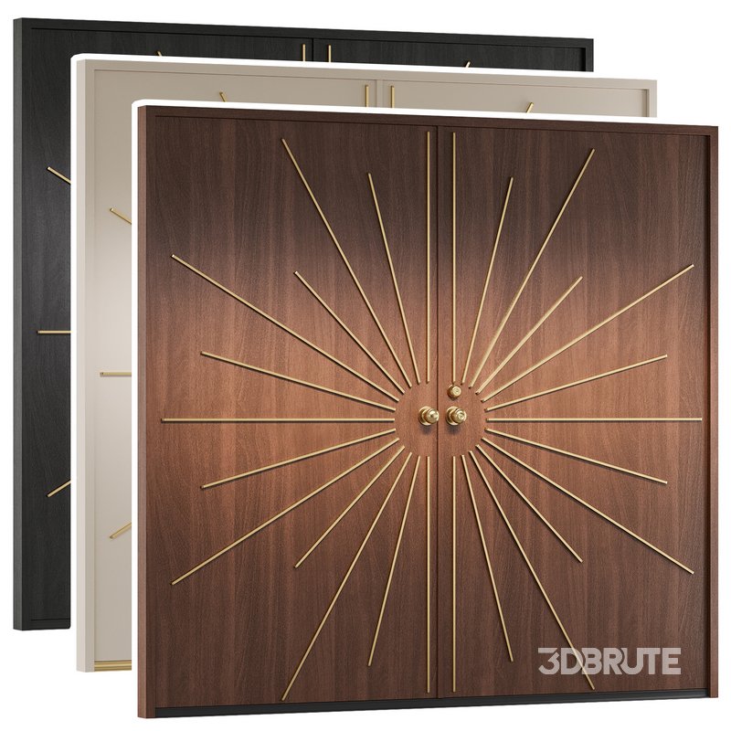 Modernist Double Entry Door Image 1