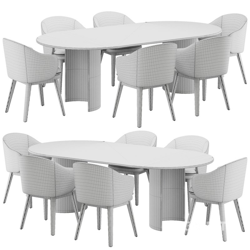 Dinning chair and table97 Image 5