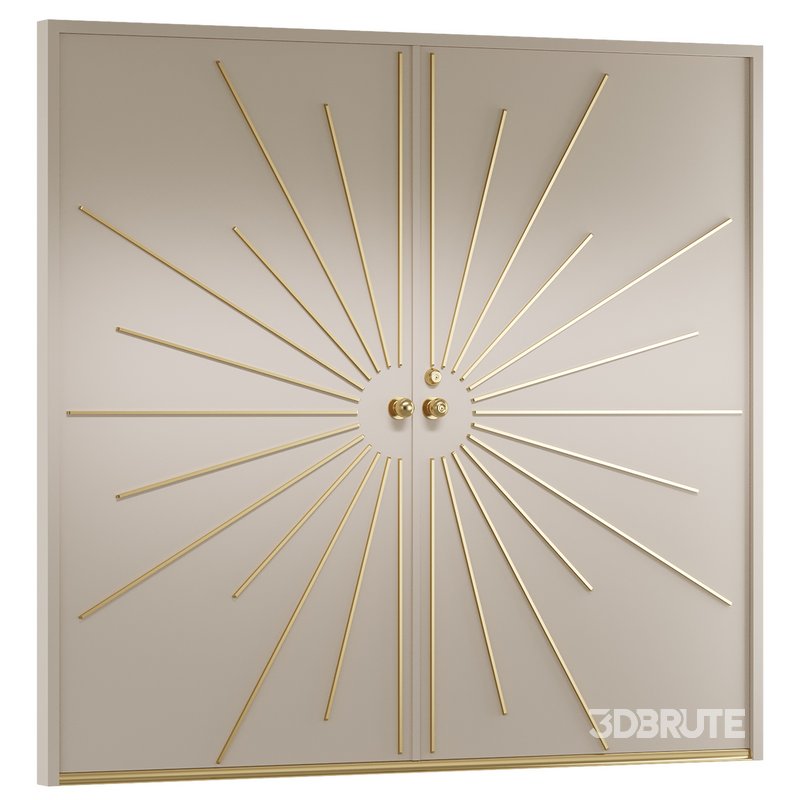 Modernist Double Entry Door Image 3