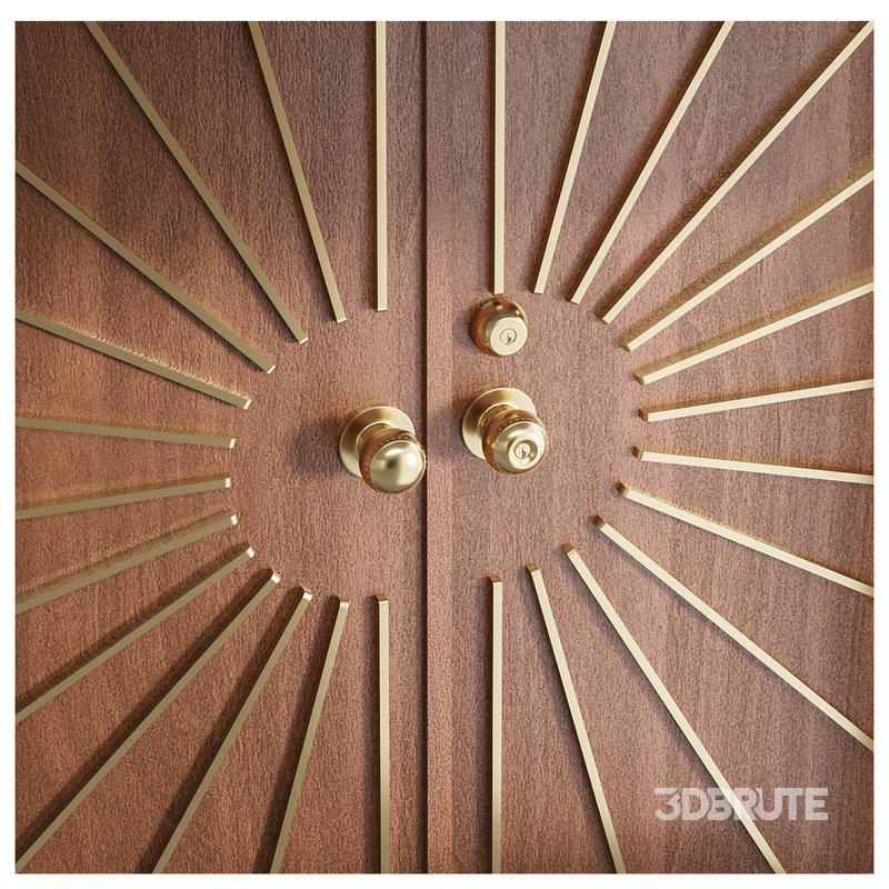 Modernist Double Entry Door Image 4