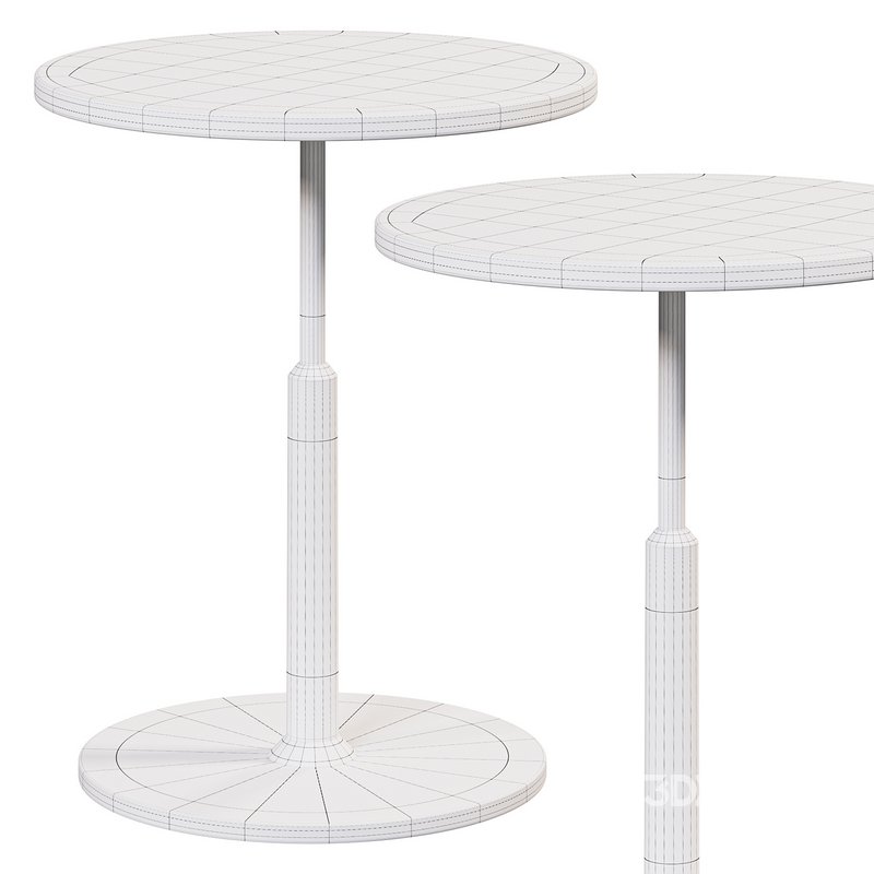 Modern Black Round Bar Table Image 3