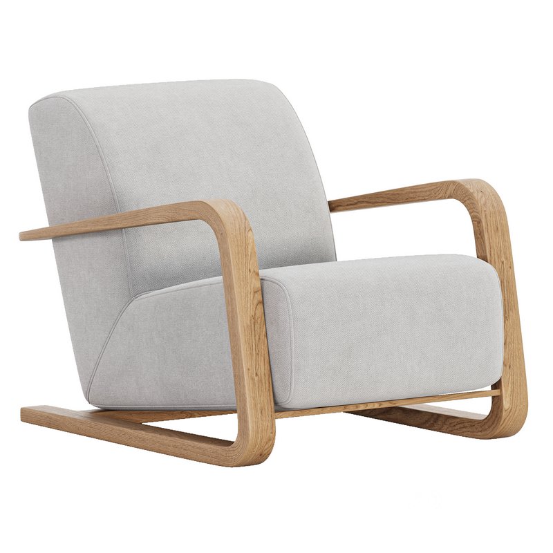 Rhimes Stonewash Print Ecru Chair Image 1