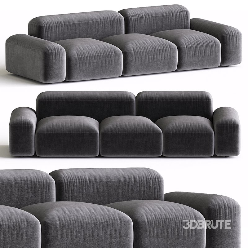 LAPIS 3 seater sofa By AMURA Image 1