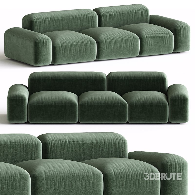 LAPIS 3 seater sofa By AMURA Image 2