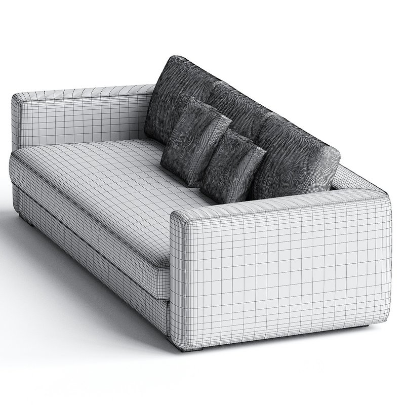 Praddy GLENN ML360 sofa lakier czarny tkanina SAFETY VELVET Image 3