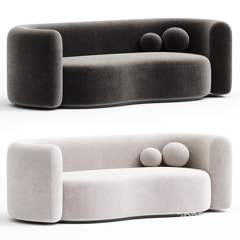 Hugger Curved Boucle Sofa by Leanne Ford Image 2