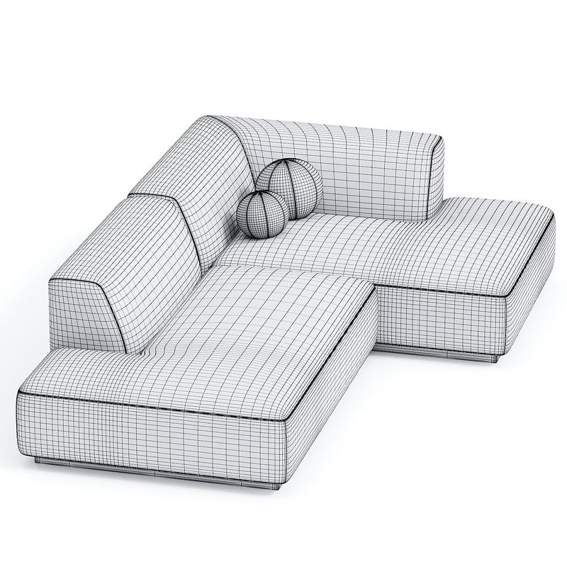 Hoekbank in jaspee stof Jacopo Image 3