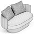 PARADISE BIRD seater sofa By Wittmann - Thumbnail 3