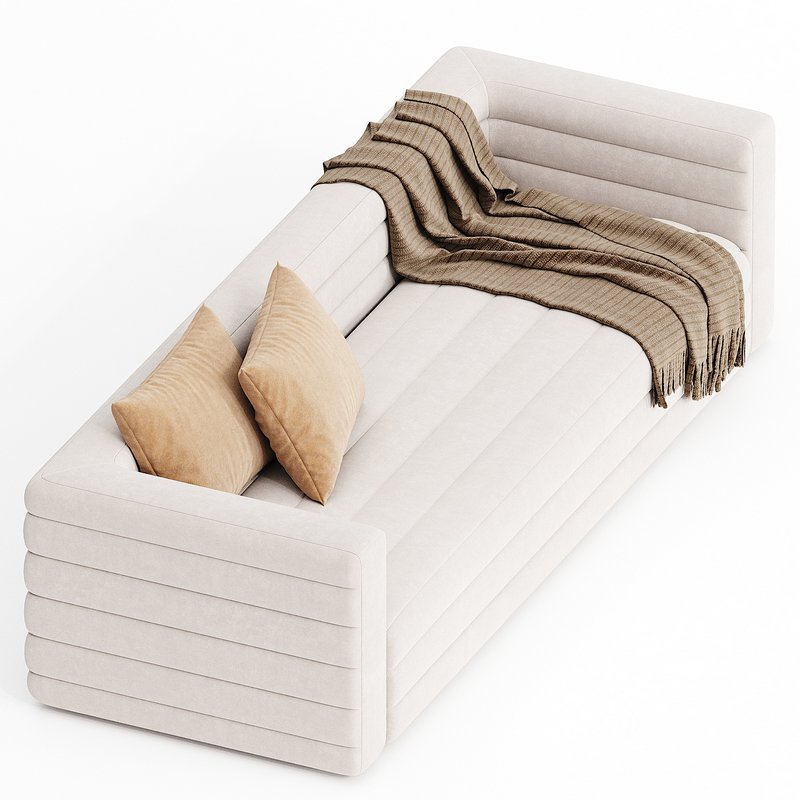 STRATO 103 EXTRA LARGE WHITE BOUCLE SOFA Image 3