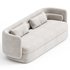 Gray Boucle Contemporary Sofa - Thumbnail 2