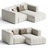 Langham Channeled 2 Piece RAF Sectional, Napa Sandstone - Thumbnail 1