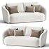 Ellipse Oatmeal 3 Seater Sofa - Thumbnail 1