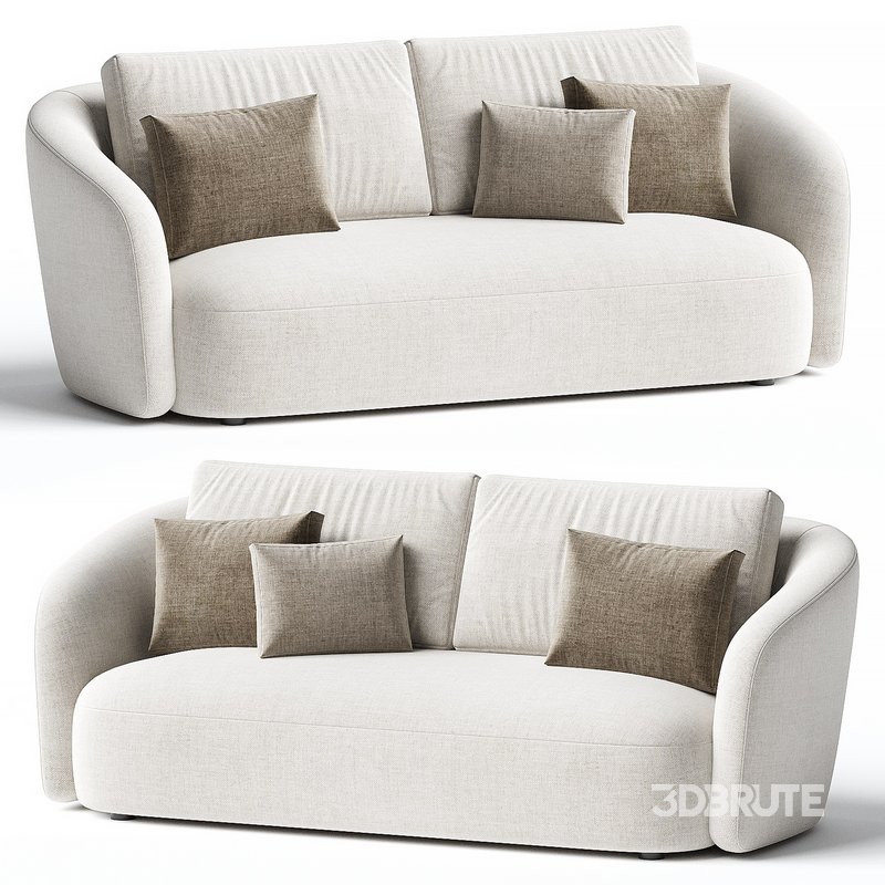 Ellipse Oatmeal 3 Seater Sofa Image 1