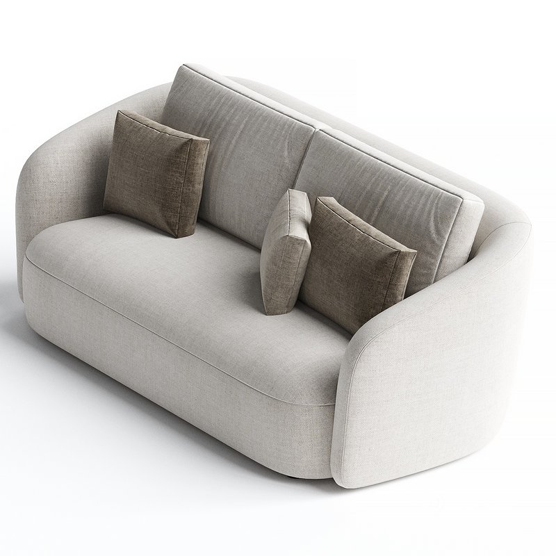 Ellipse Oatmeal 3 Seater Sofa Image 2