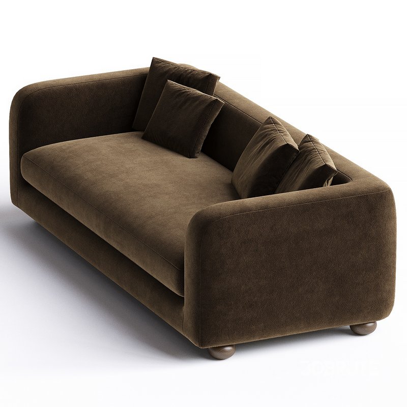 Gidget Sofa, Sheepskin Camel Image 2