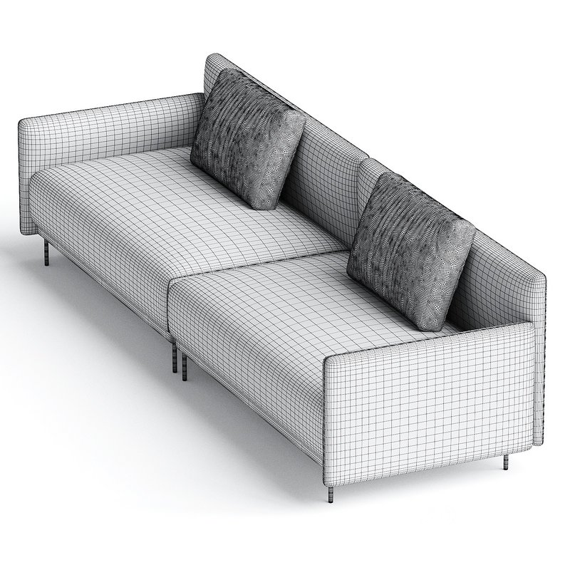 QUADRA Sofa with integrated magazine rack By HC28 Cosmo 2 Image 3