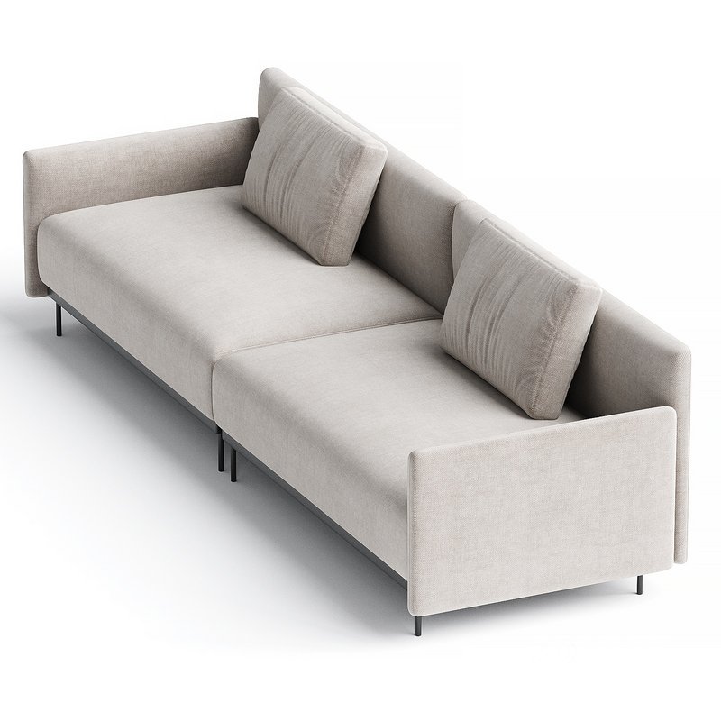 QUADRA Sofa with integrated magazine rack By HC28 Cosmo 2 Image 2
