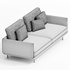 ROLF BENZ 536 LIV SMART Fabric sofa By Rolf Benz - Thumbnail 3