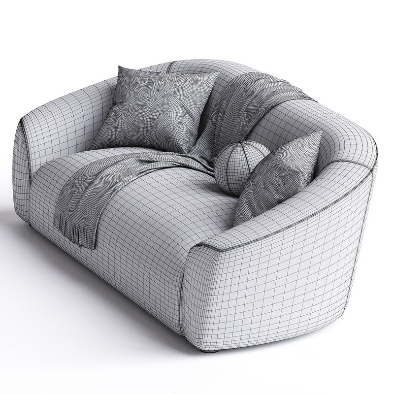 Portman 93.7 Velvet Flared Arm Sofa Image 2