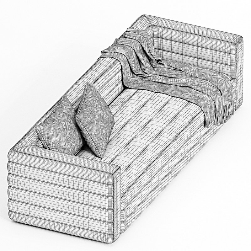 STRATO 103 EXTRA LARGE WHITE BOUCLE SOFA Image 2