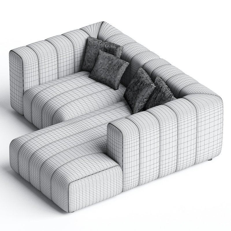 Langham Channeled 2 Piece RAF Sectional, Napa Sandstone Image 3