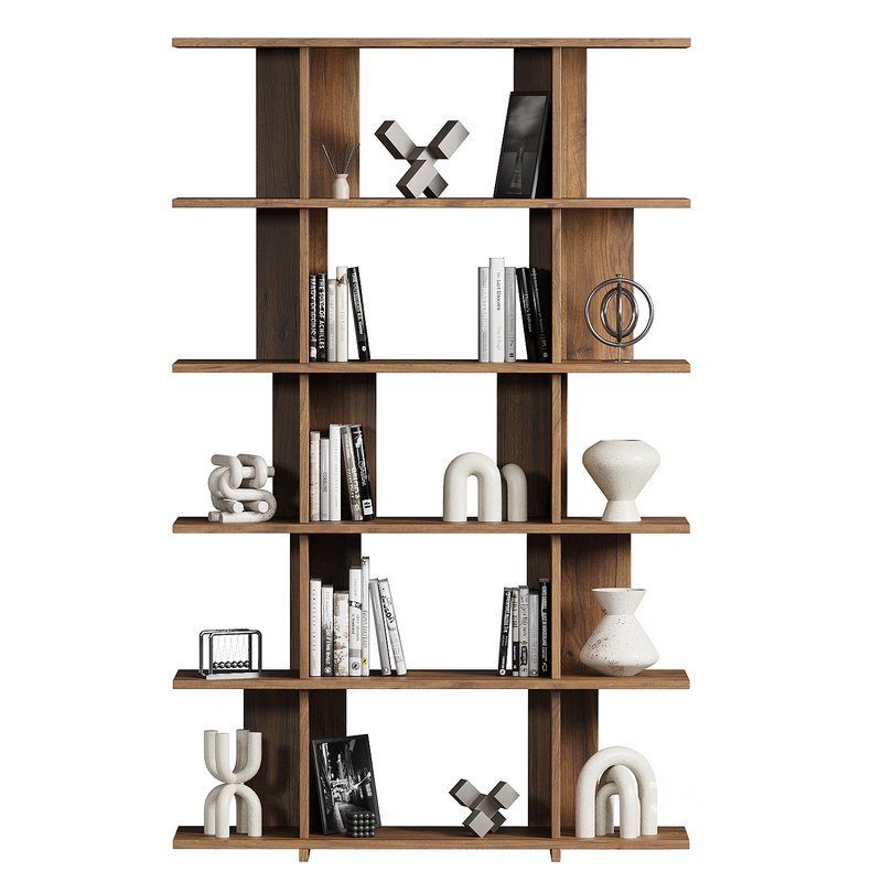STRATA Walnut bookcase Image 1