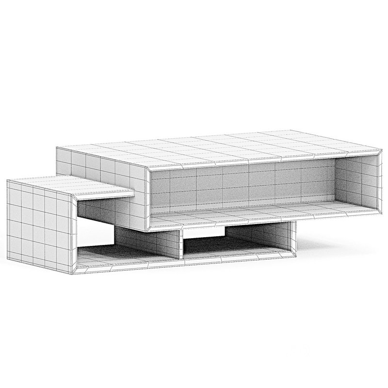 Godding Pedestal Coffee Table with Storage Image 3