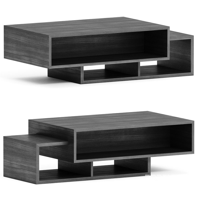 Godding Pedestal Coffee Table with Storage Image 2