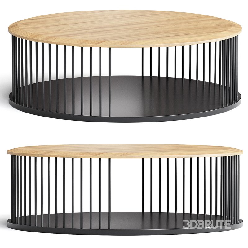 MEMORIA Round coffee table By Wewood Image 1