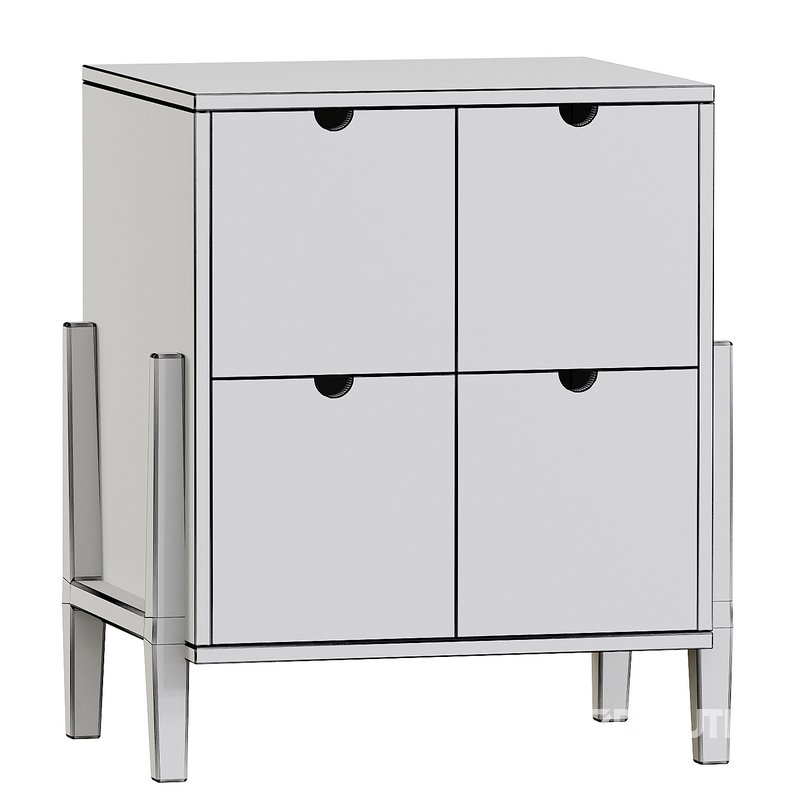 Lubin Storage Chest of drawers in solid teak Image 2