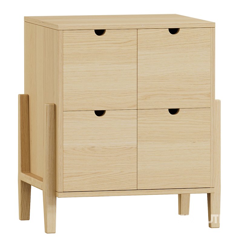 Lubin Storage Chest of drawers in solid teak Image 3