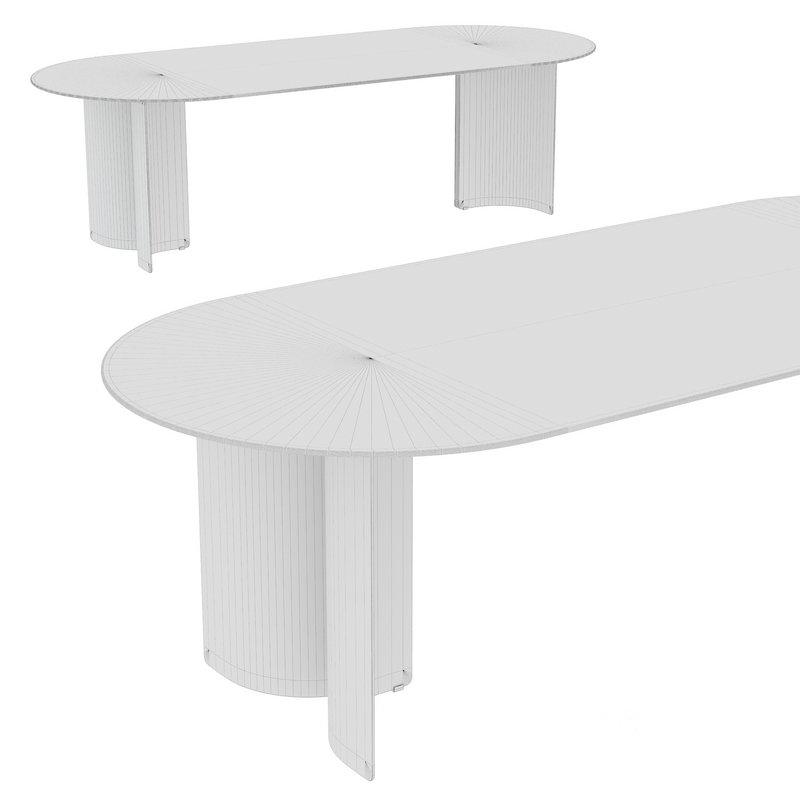 Marelli Wave oval marble table Image 2