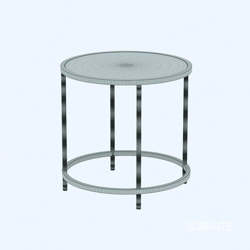 Gold Coast Deluxe Mirrored Round End Table Mirrored Top Image 2