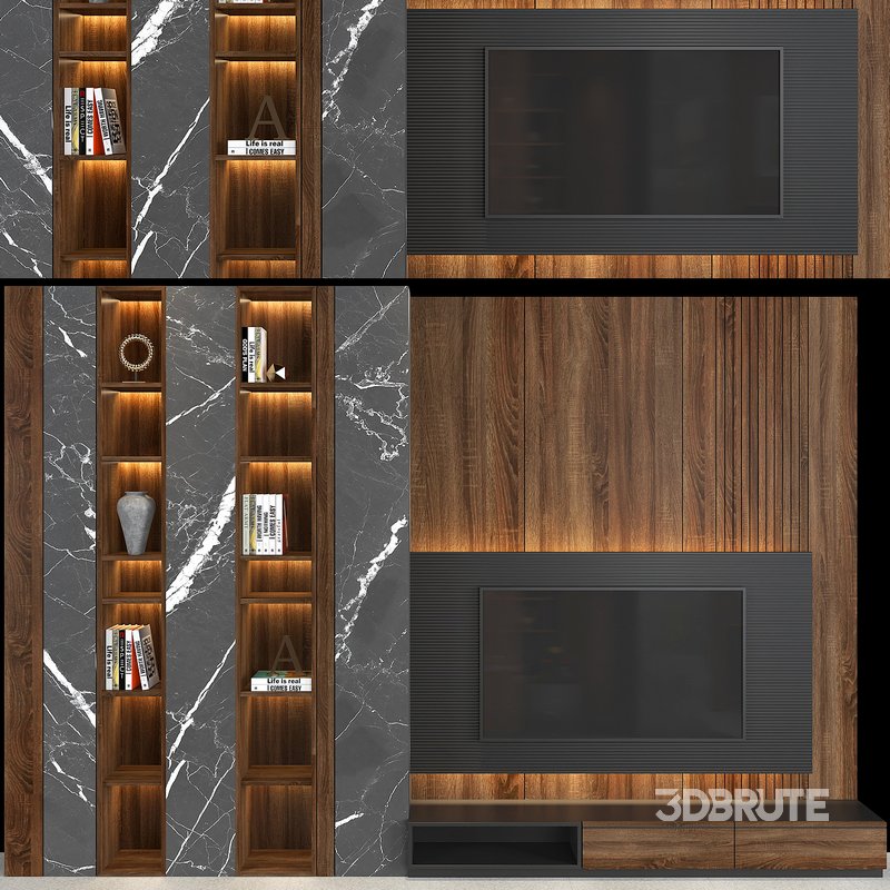 TV WALL SET 06 Image 1