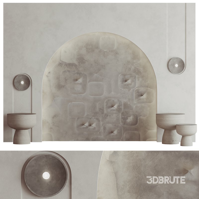 HQ Decorative 3D Panel Ceramic Wall Art 01 Image 1