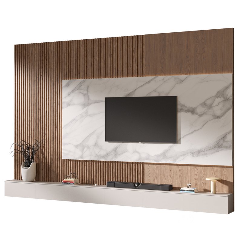 TV wall set 01 Image 6