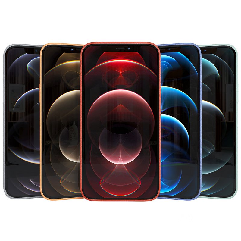 iPhone 12 With Leather Case Image 1