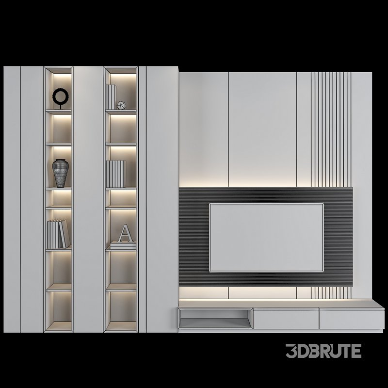 TV WALL SET 06 Image 2