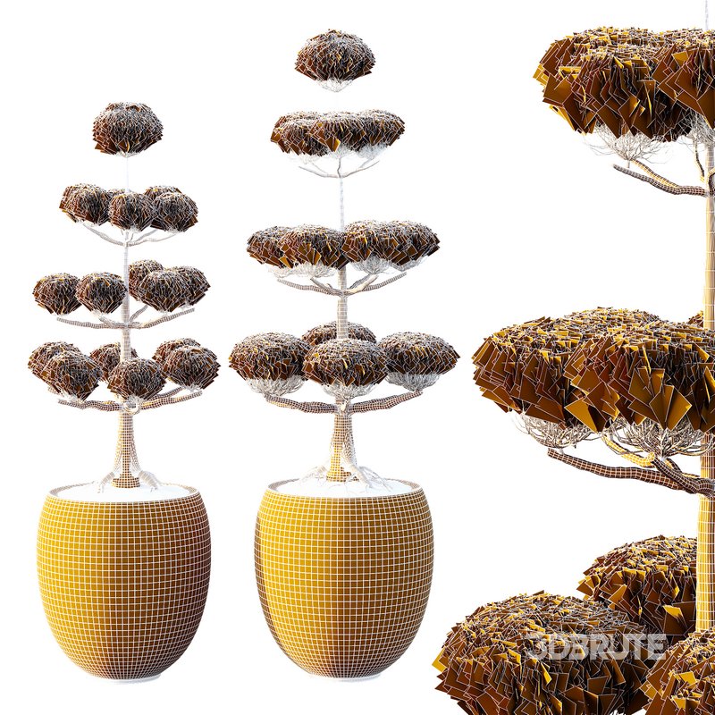 Potted sphere tree03 Image 2