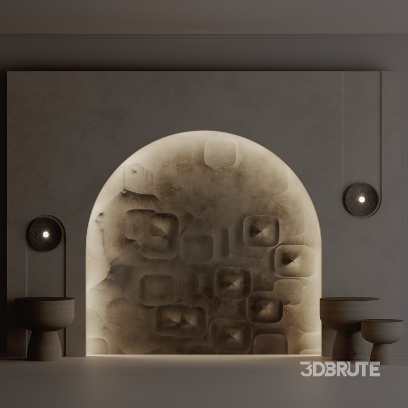 HQ Decorative 3D Panel Ceramic Wall Art 01 Image 4